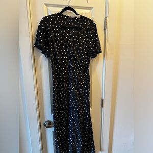 Levi's Black Maxi Dress with White Flowers